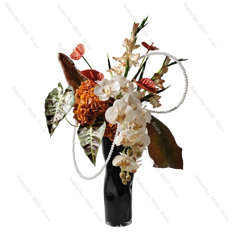 Lighting Decor Company - مزهرية زجاجية أنيقة وفاخرة لتنسيق الزهور،