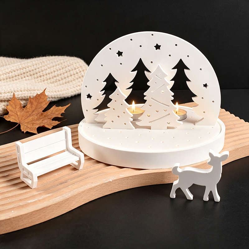 Candle Holder Set - قوالب سيليكون لحامل شموع الإضاءة الخفيفة