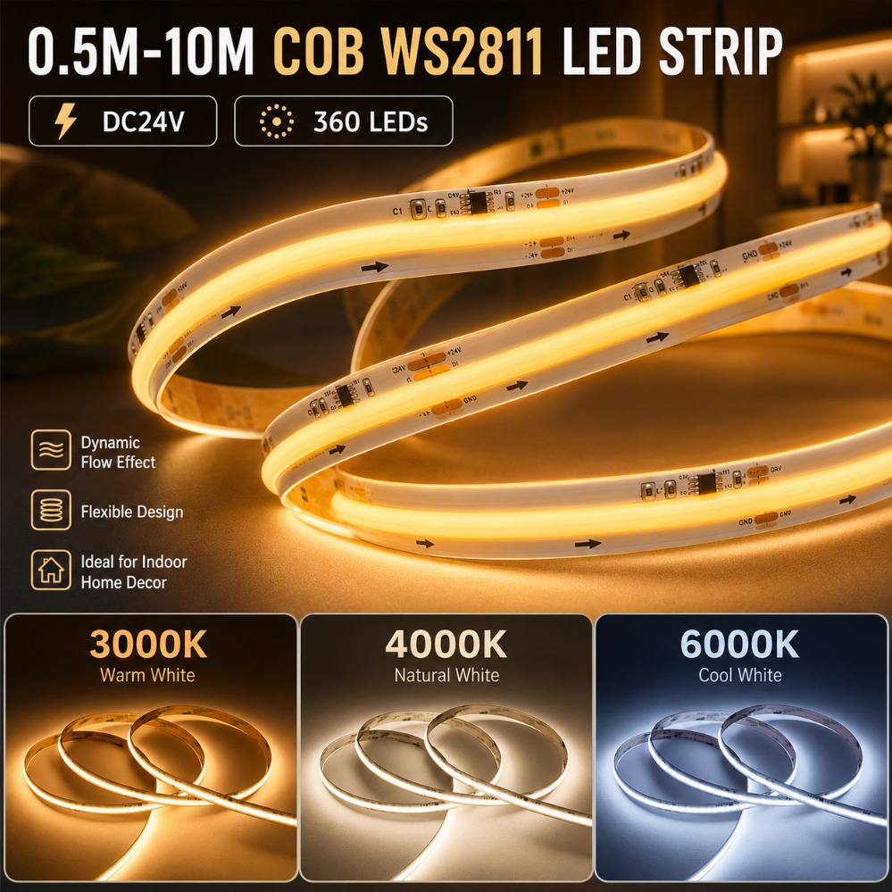 Decor Lighting Address - شريط إضاءة LED قابل للبرمجة WS2811