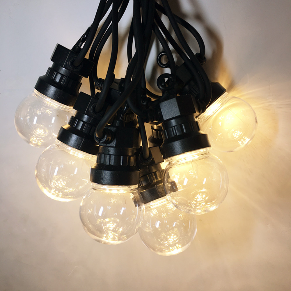Outdoor Lighting Wedding Decor - IP65 G50 الأبيض كابل حليبي الكرة