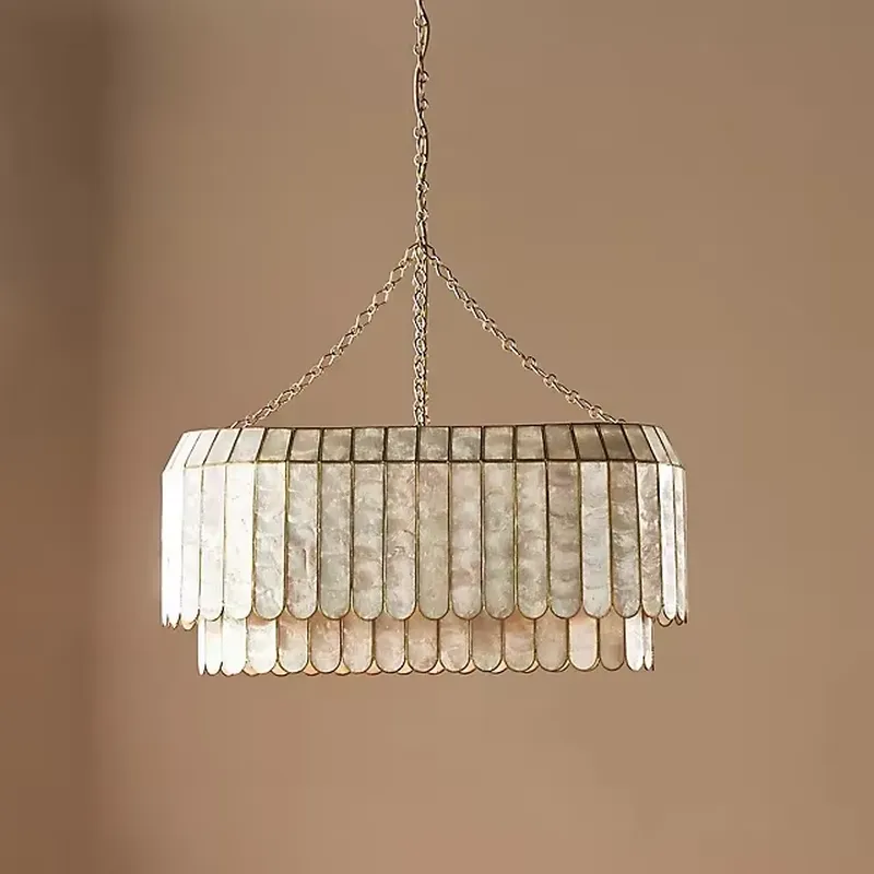 Home Lighting And Decor - ثريا أمريكية حديثة بتصميم صدف بحري