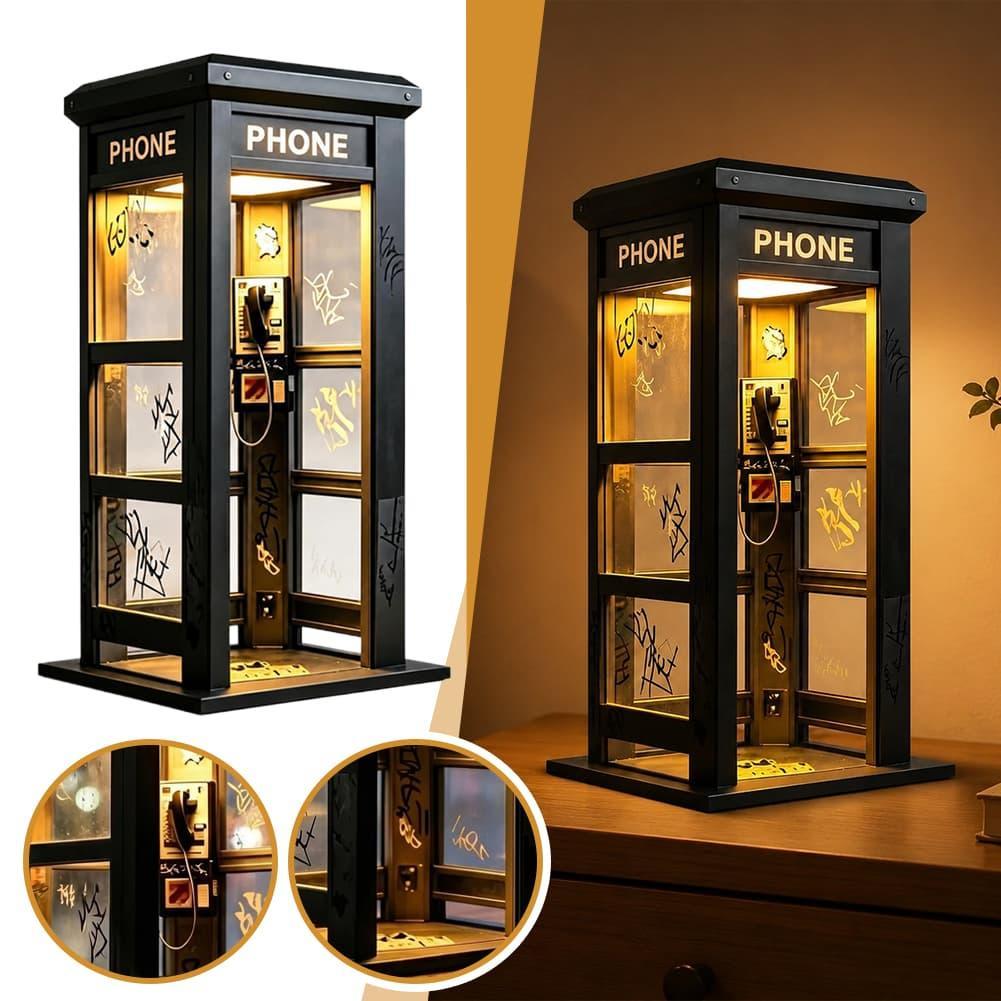 Home Lighting And Decor - مصباح طاولة على شكل كشك هاتف