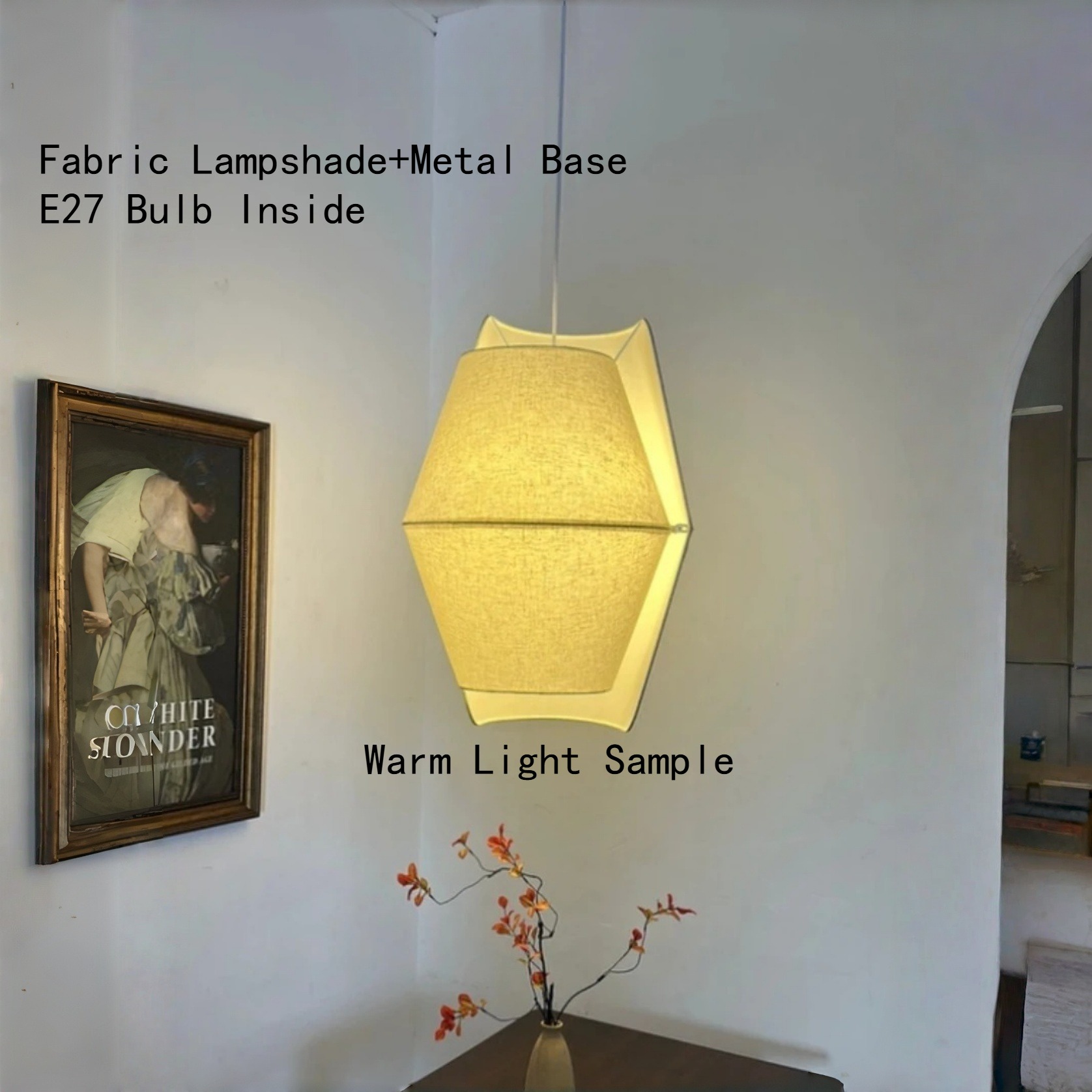 Lighting Home Decor Items - مصباح معلق ياباندي E27، إضاءة معلقة