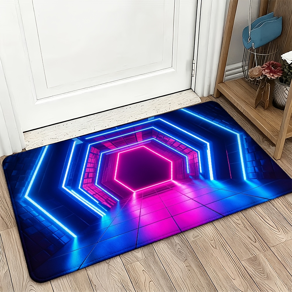 Lighting Effect Home Decor - سجادة بتأثير الإضاءة النيونية على طراز