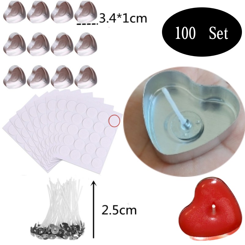 100 مجموعة على شكل قلب فارغة ا - مراجعة Candle Holder Set وسعره
