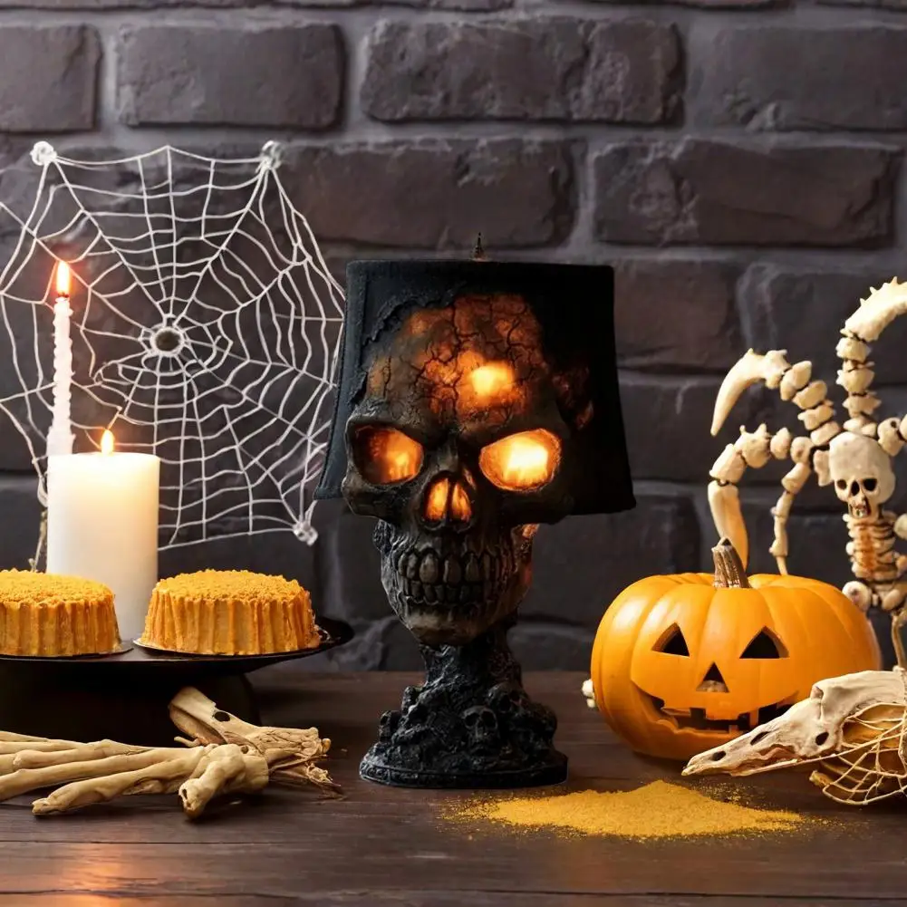 مصباح جمجمة من حجر الحمم البرك - مراجعة Lighting Decor For Diwali وسعره