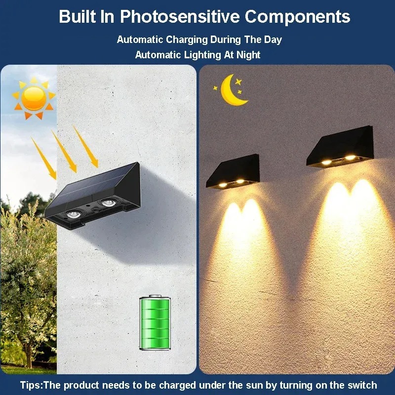 مصباح جداري LED يعمل بالطاقة ا - مراجعة Decor Lighting Address وسعره