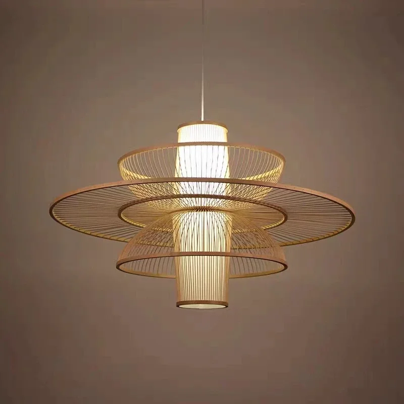 الريفية اليدوية الخيزران النسي - مراجعة Japanese Lighting Decor وسعره