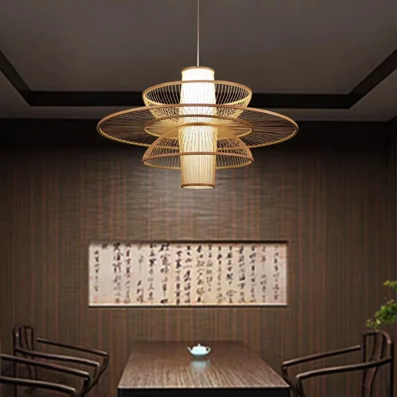 الريفية اليدوية الخيزران النسي - مراجعة Japanese Lighting Decor وسعره