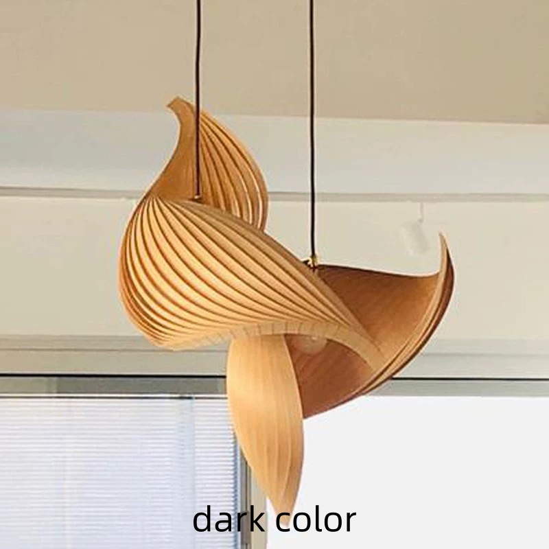 مصابيح معلقة خشبية يابانية فري - مراجعة Japanese Lighting Decor وسعره