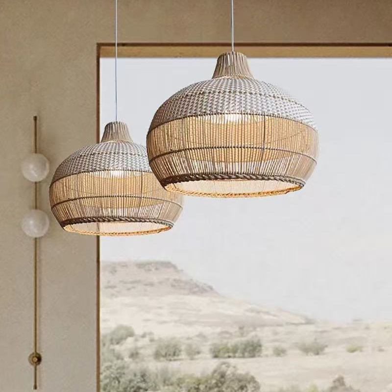 مصباح معلق ياباني بأسلوب وابي  - مراجعة Japanese Lighting Decor وسعره