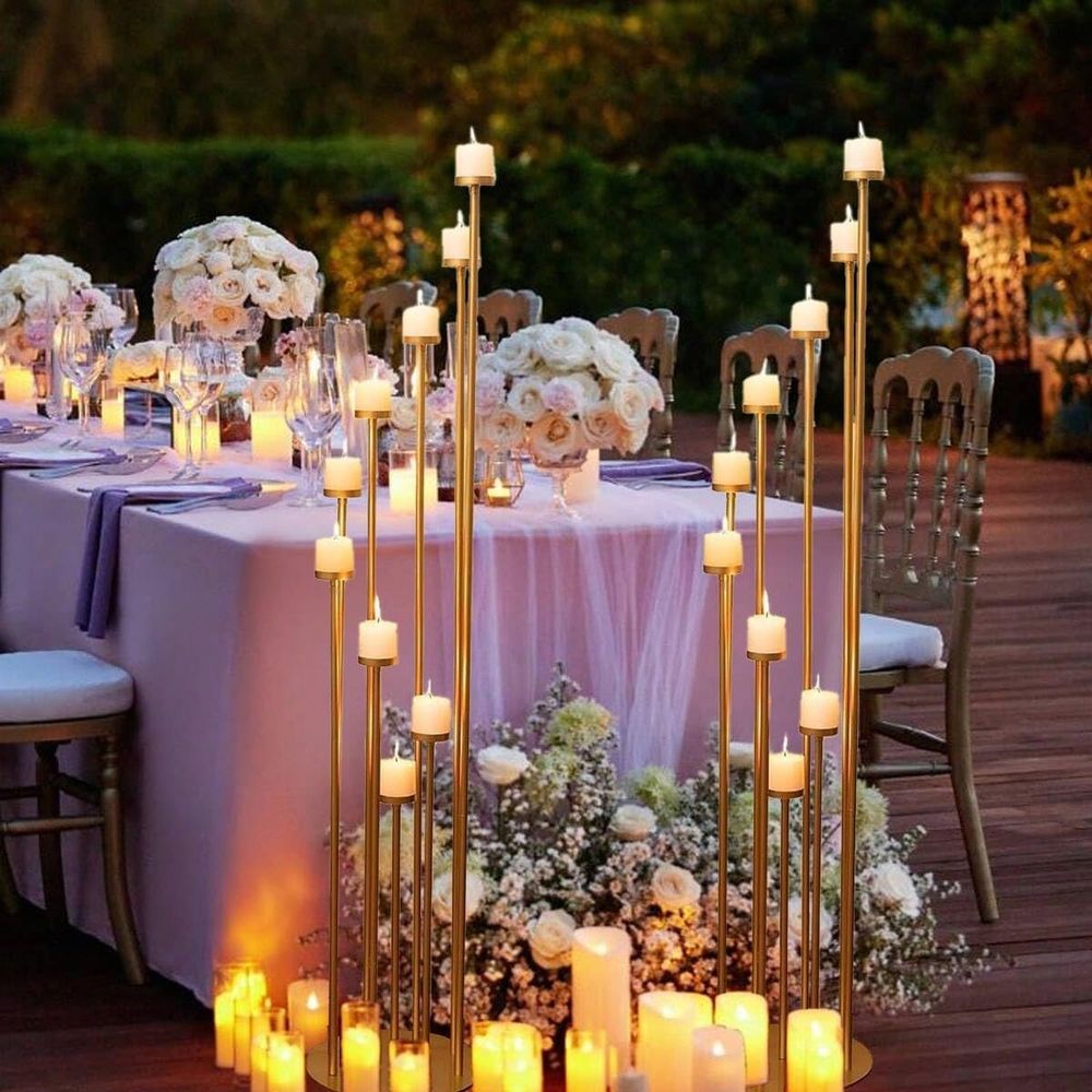 قطعتان من شمعدانات ذات 9 أذرع، - مراجعة Candle Holder Set وسعره