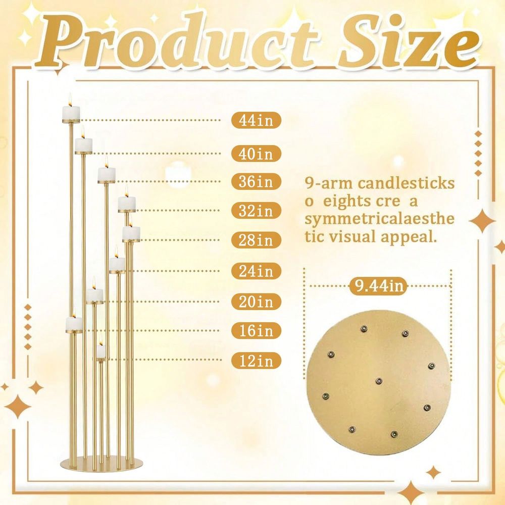 قطعتان من شمعدانات ذات 9 أذرع، - مراجعة Candle Holder Set وسعره