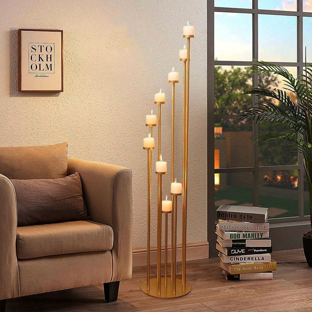 قطعتان من شمعدانات ذات 9 أذرع، - مراجعة Candle Holder Set وسعره