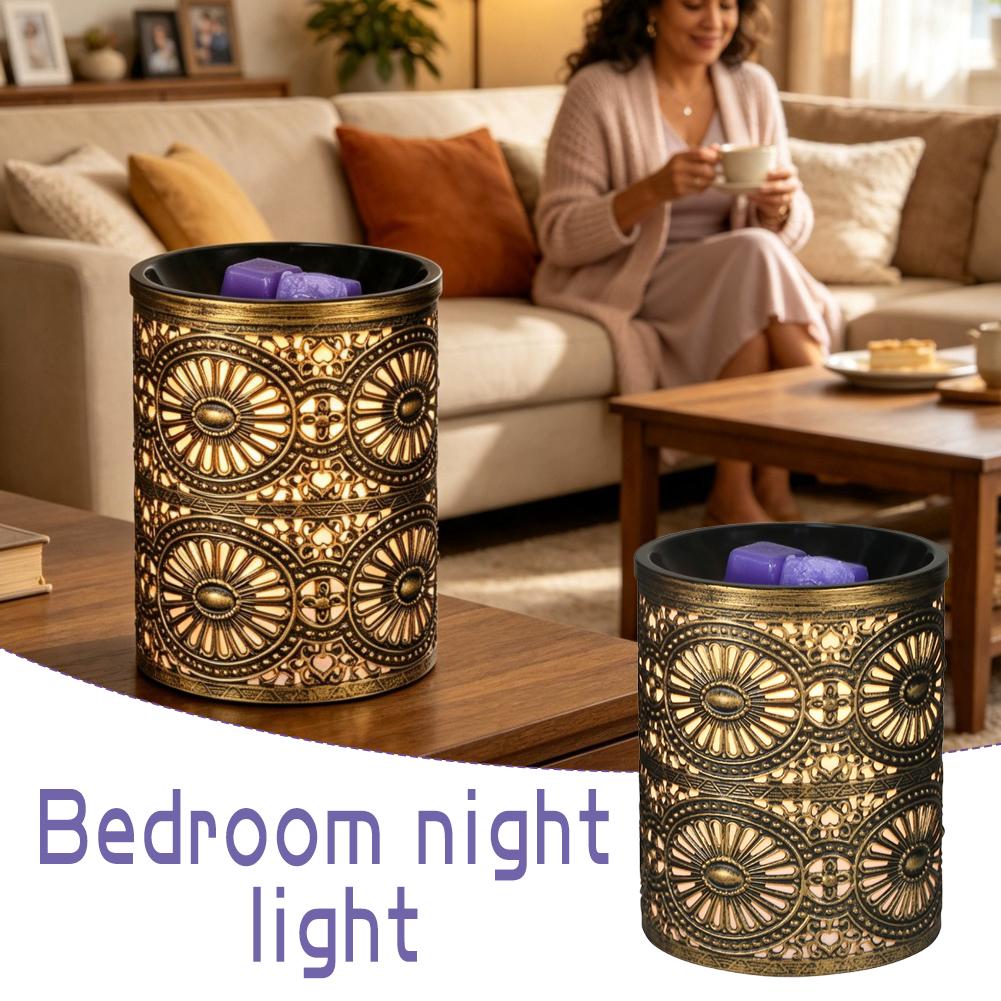 شمعدان حديدي ذهبي هندسي الشكل  - مراجعة Home Lighting And Decor وسعره