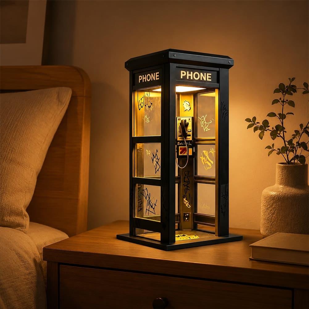 مصباح طاولة على شكل كشك هاتف ل - مراجعة Home Lighting And Decor وسعره