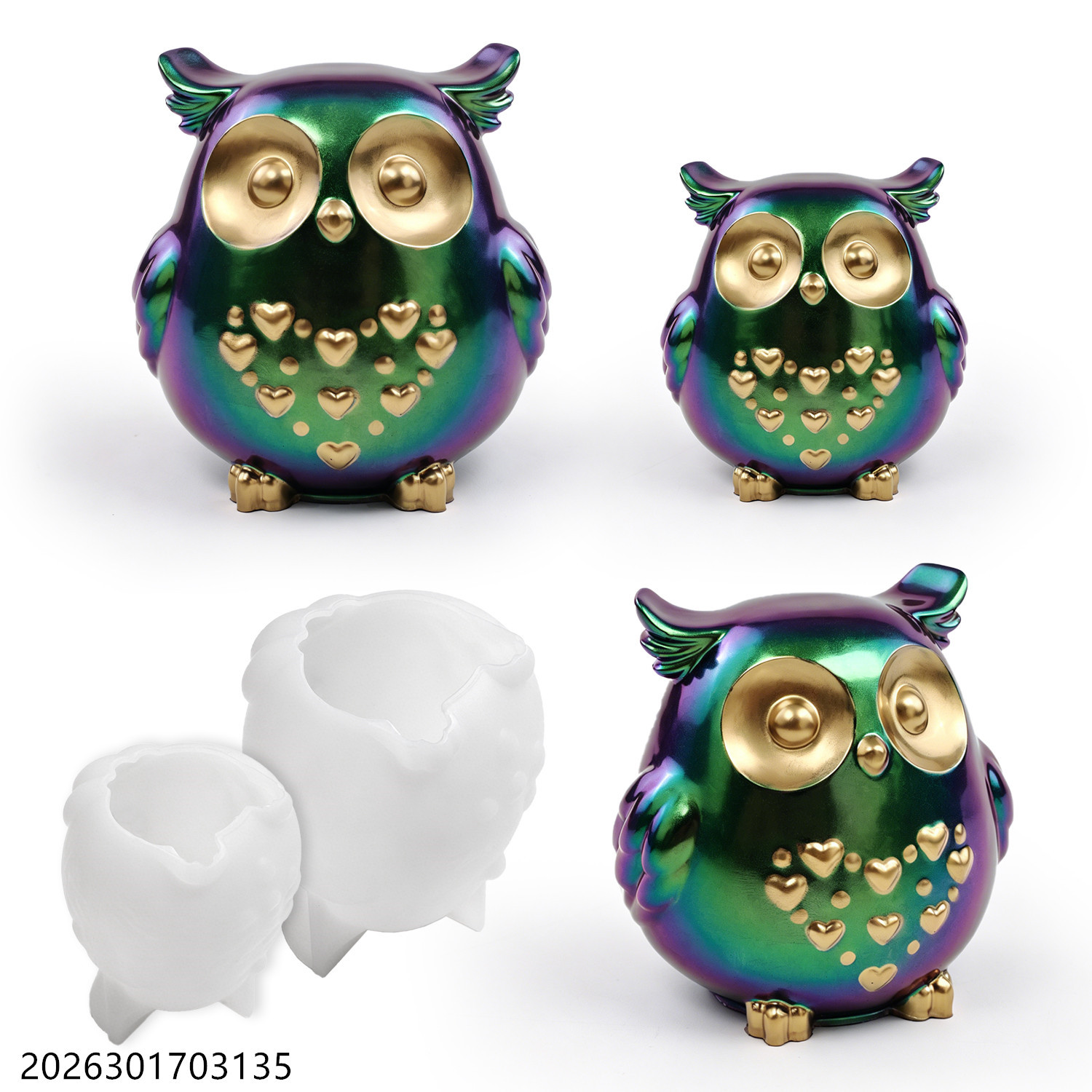 قالب سيليكون على شكل بومة ثلاث - مراجعة Candle Holder Set وسعره