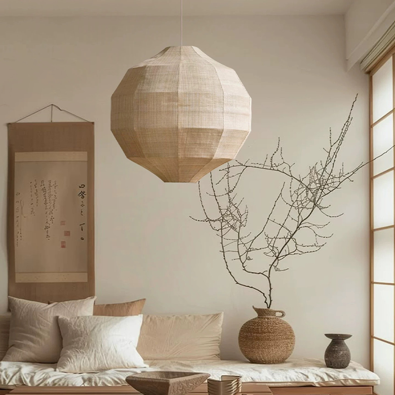مصباح معلق ياباني بتصميم وابي  - مراجعة Japanese Lighting Decor وسعره
