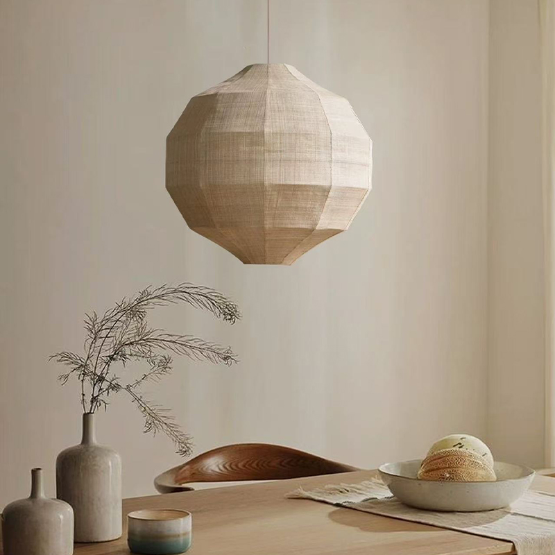 مصباح معلق ياباني بتصميم وابي  - مراجعة Japanese Lighting Decor وسعره
